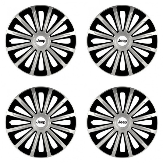 Poklice pro Jeep 16 TREND silver and black