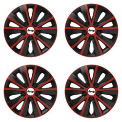 Poklice pro Jeep 16 RAPIDE red and black