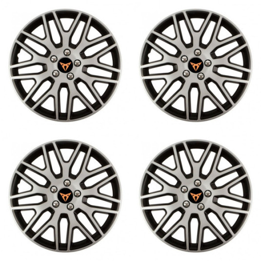 Poklice pro Cupra 14 Dakar NC silver and black