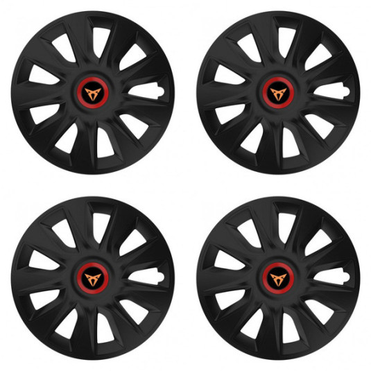 Poklice pro Cupra 14 STRATOS RR black