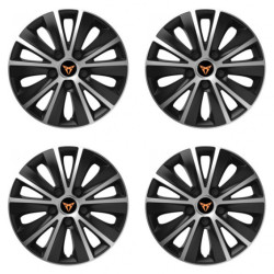 Poklice pro Cupra 14 RAPIDE silver and black