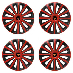 Poklice pro Cupra 15 TREND red and black