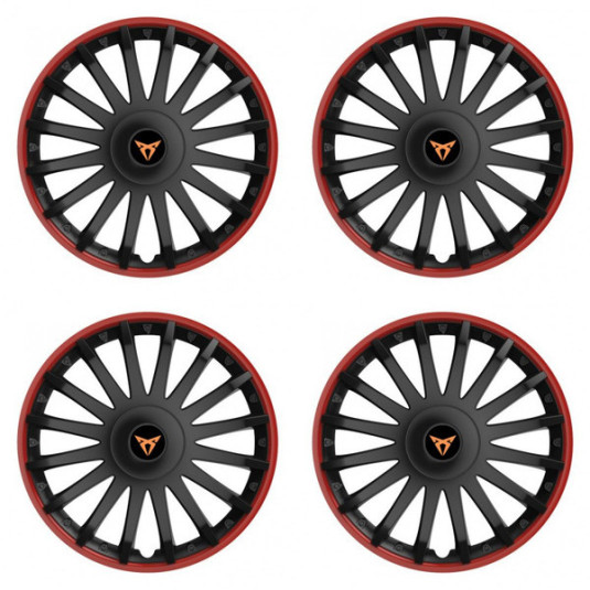 Poklice pro Cupra 15 CRYSTAL RO black