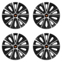 Poklice pro Cupra 15 RAPIDE silver and black