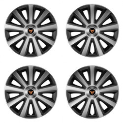 Poklice pro Cupra 16 Aviator carbon silver&black