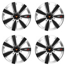 Poklice pro Cupra 16 GTX CARBON silver/black