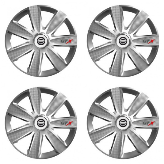 Poklice pro Nissan 14 GTX CARBON silver