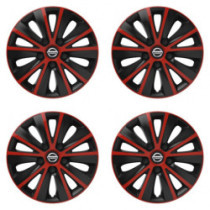 Poklice pro Nissan 16 RAPIDE red and black