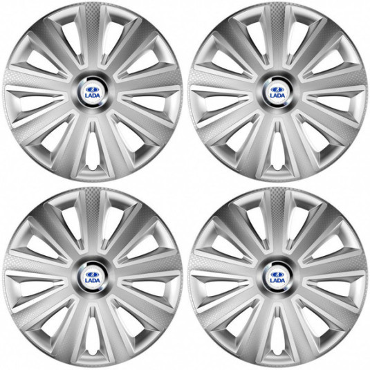 Poklice pro Lada 15 Aviator carbon silver