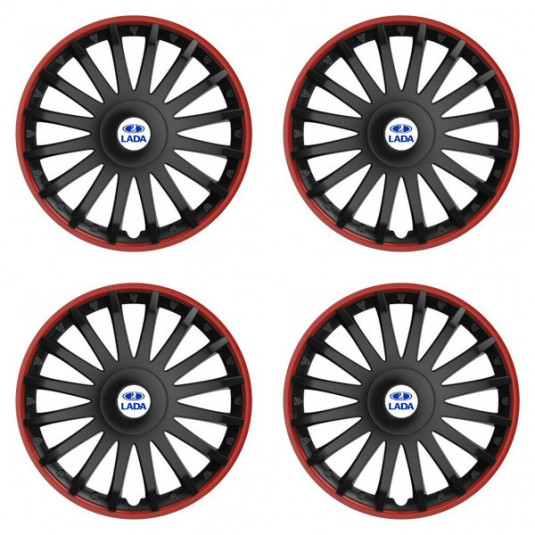 Poklice pro Lada 15 CRYSTAL RO black