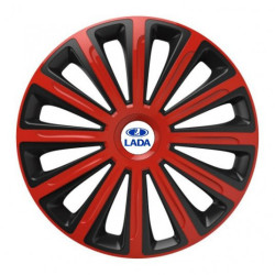 Poklice pro Lada 16 TREND red and black