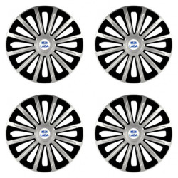 Poklice pro Lada 16 TREND silver and black