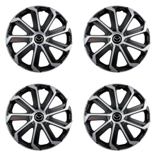 Poklice pro Mazda 15 Evo black&silver