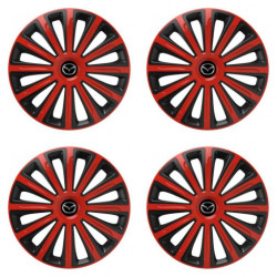 Poklice pro Mazda 15 TREND red and black