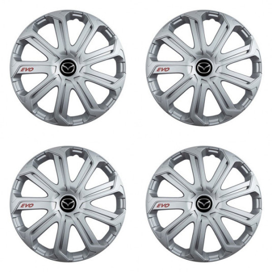 Poklice pro Mazda 16 Evo silver