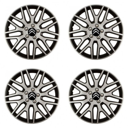 Poklice pro Citroen 15 Dakar NC silver and black