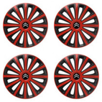 Poklice pro Citroen 16 TREND red and black