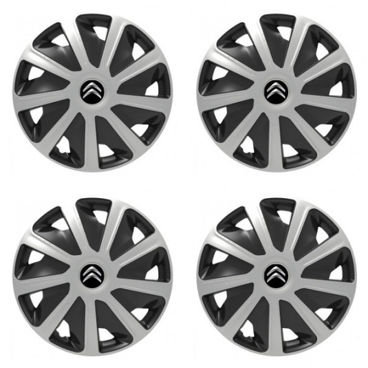 Poklice pro Citroen pre dodávky 16 Craft silver and black