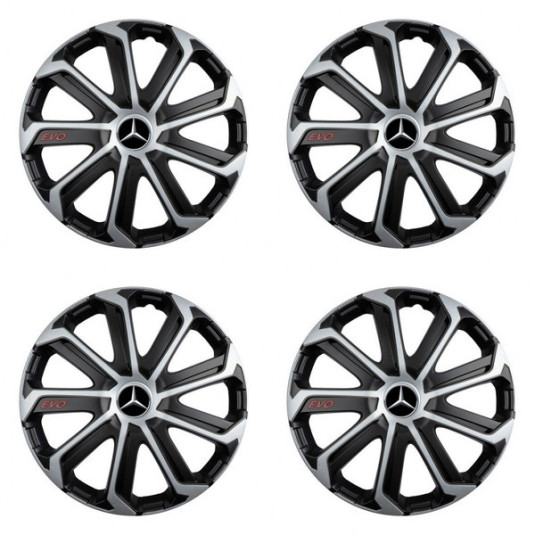 Poklice pro Mercedes 14 Evo black&silver