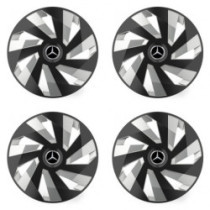 Poklice pro Mercedes 14 Vector RC black and silver