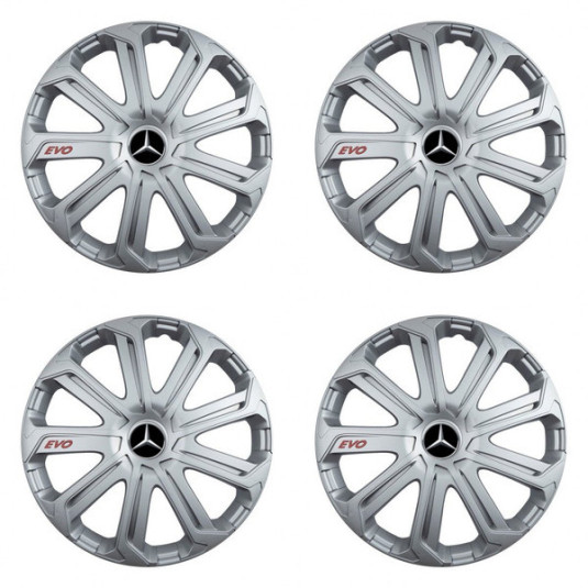 Poklice pro Mercedes 15 Evo silver