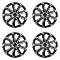Poklice pro Mercedes 15 Evo black&silver