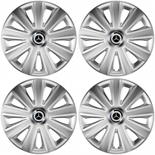 Poklice pro Mercedes 15 Aviator carbon silver