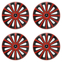 Poklice pro Mercedes 15 TREND red and black