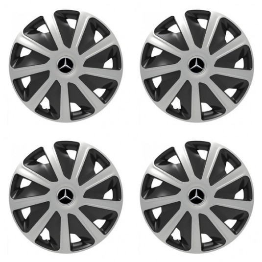 Poklice pro Mercedes pre dodávky 15 Craft silver and black