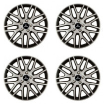 Poklice pro Mercedes 16 Dakar NC silver and black