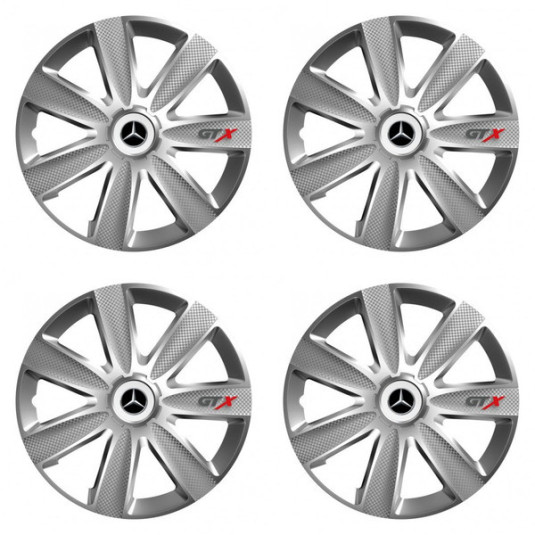 Poklice pro Mercedes 16 GTX CARBON silver