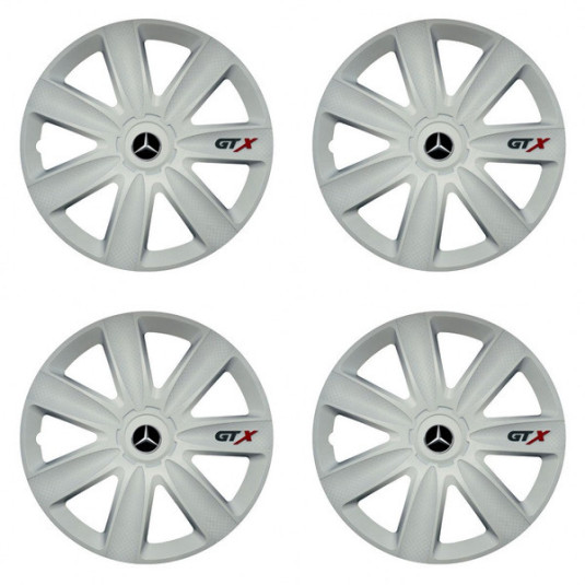 Poklice pro Mercedes 17 GTX carbon white