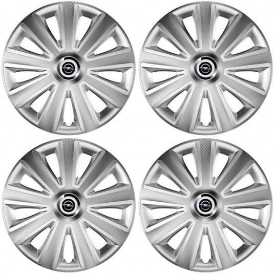 Poklice pro Opel 15 Aviator carbon silver