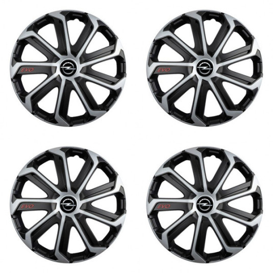 Poklice pro Opel 16 Evo black&silver