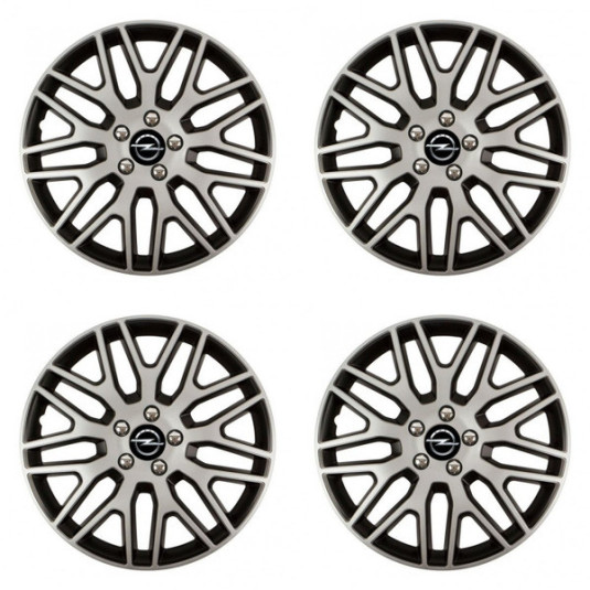Poklice pro Opel 16 Dakar NC silver and black