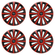 Poklice pro Opel 16 TREND red and black