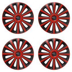 Poklice pro Opel 16 TREND red and black