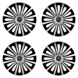 Poklice pro Opel 16 TREND silver and black