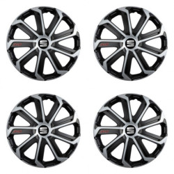 Poklice pro Seat 14 Evo black&silver