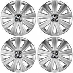 Poklice pro Seat 14 Aviator carbon RC silver