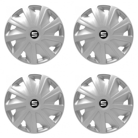 Poklice pro Seat pre dodávky 15 Craft silver