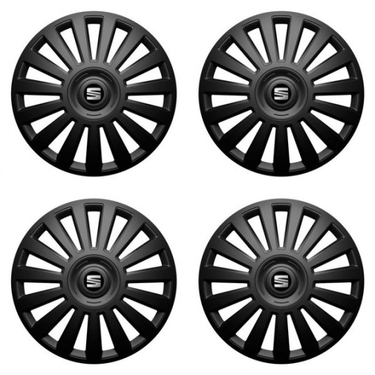 Poklice pro Seat 16 Luxury black