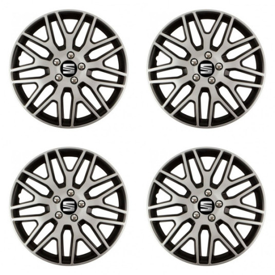 Poklice pro Seat 16 Dakar NC silver and black