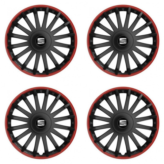 Poklice pro Seat 16 CRYSTAL RO black