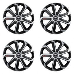 Poklice pro Toyota 15 Evo black&silver