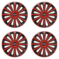 Poklice pro Toyota 15 TREND red and black