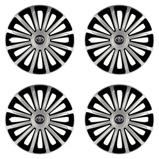 Poklice pro Toyota 15 TREND silver and black