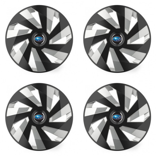 Poklice pro Subaru 14 Vector RC black and silver