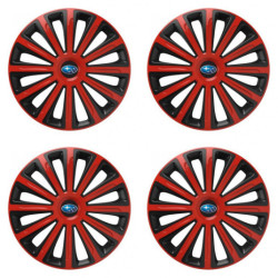 Poklice pro Subaru 15 TREND red and black