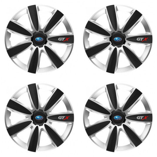 Poklice pro Subaru 15 GTX CARBON silver/black
